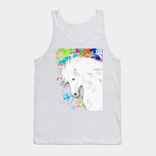 Horse Lovers Magical White Horse Tank Top